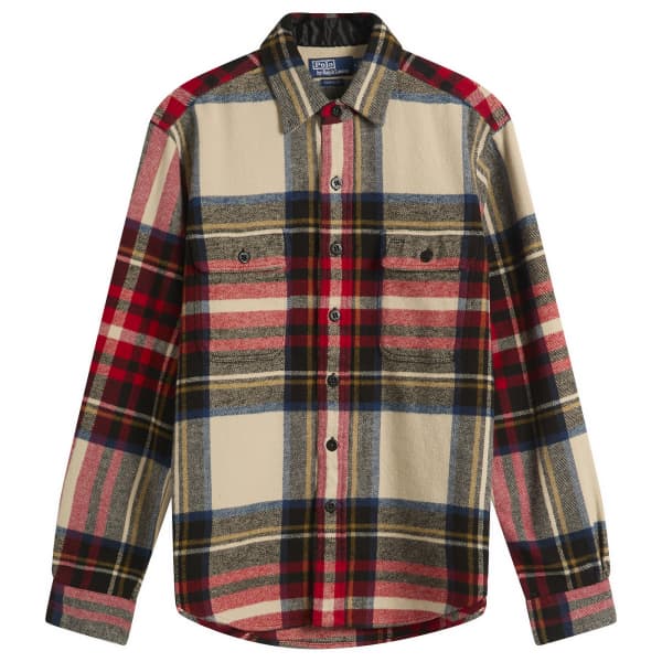 Рубашка в клетку из фланели Polo Ralph Lauren, кремовый красный мультиколор
Рубашка в клетку из фланели Polo Ralph Lauren, кремовый красный мультиколор