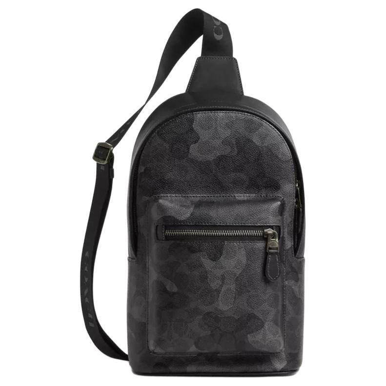 COACH West Coated Canvas Sling Bag Men's Gray
COACH West Coated Canvas Sling Bag Men's Gray