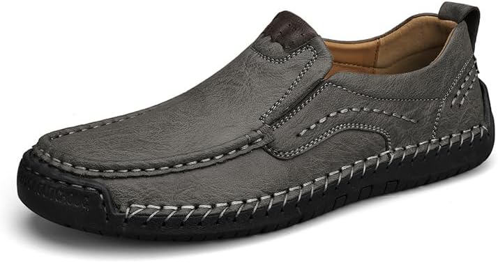 Мужские кожаные слипоны ручной работы с прошивкой, с отделкой для вождения, с вставкой из мемори-пены, повседневные мокасины Generic, серый
Мужские кожаные слипоны ручной работы с прошивкой, с отделкой для вождения, с вставкой из мемори-пены, повседневные мокасины Generic, серый