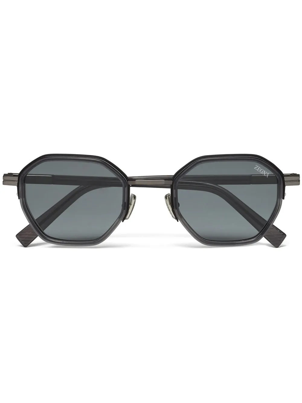 Солнцезащитные очки в шестиугольной оправе Zegna, серый
Солнцезащитные очки в шестиугольной оправе Zegna, серый