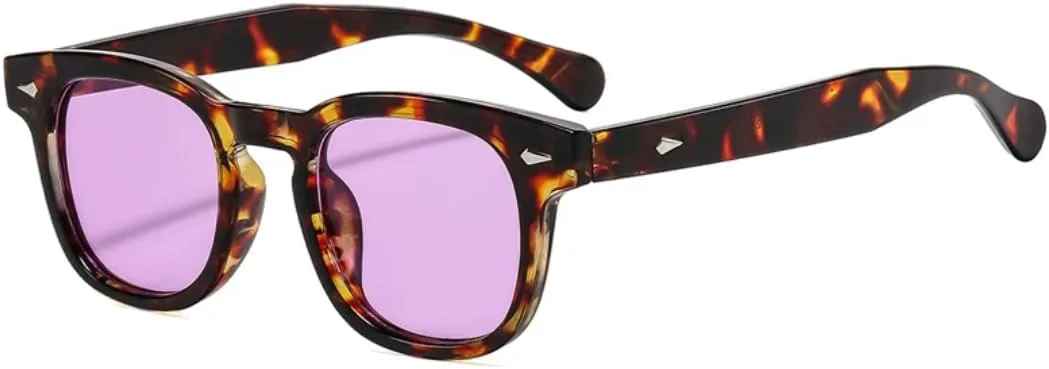 Модные женские солнцезащитные очки в стиле ретро с заклепками, желто-синие, с защитой от УФ-излучения UV400 и прозрачными линзами UUPTTPL, Leopard Purple
Модные женские солнцезащитные очки в стиле ретро с заклепками, желто-синие, с защитой от УФ-излучения UV400 и прозрачными линзами UUPTTPL, Leopard Purple