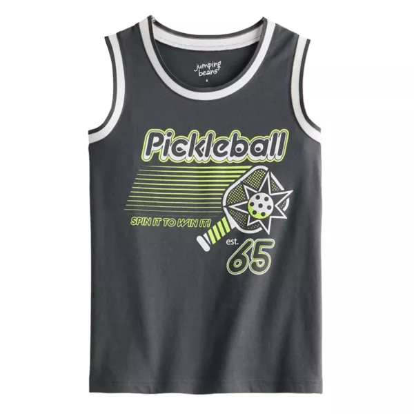 Майка для мальчиков 4-12 лет Jumping Beans, цвет grey pickleball
Майка для мальчиков 4-12 лет Jumping Beans, цвет grey pickleball