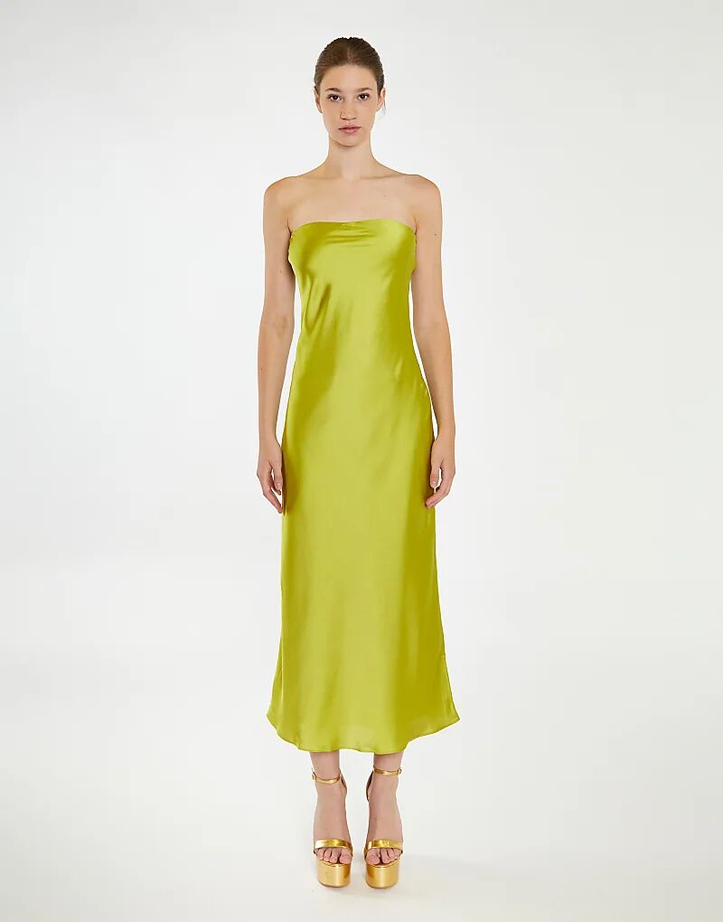 Платье миди без бретелек Collective The Label в цитрусово-зеленом цвете
Платье миди без бретелек Collective The Label в цитрусово-зеленом цвете