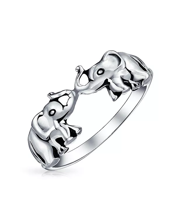 Кольцо с изображением животных зоопарка, двух слонов, оксидированное серебро 925 пробы, с надписью «Хобот вверх» Bling Jewelry, silver
Кольцо с изображением животных зоопарка, двух слонов, оксидированное серебро 925 пробы, с надписью «Хобот вверх» Bling Jewelry, silver