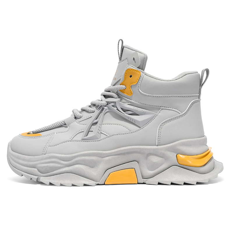 PNKE Серые мужские кроссовки на платформе с высоким берцем устойчивые к истиранию, цвет Gray
PNKE Серые мужские кроссовки на платформе с высоким берцем устойчивые к истиранию, цвет Gray