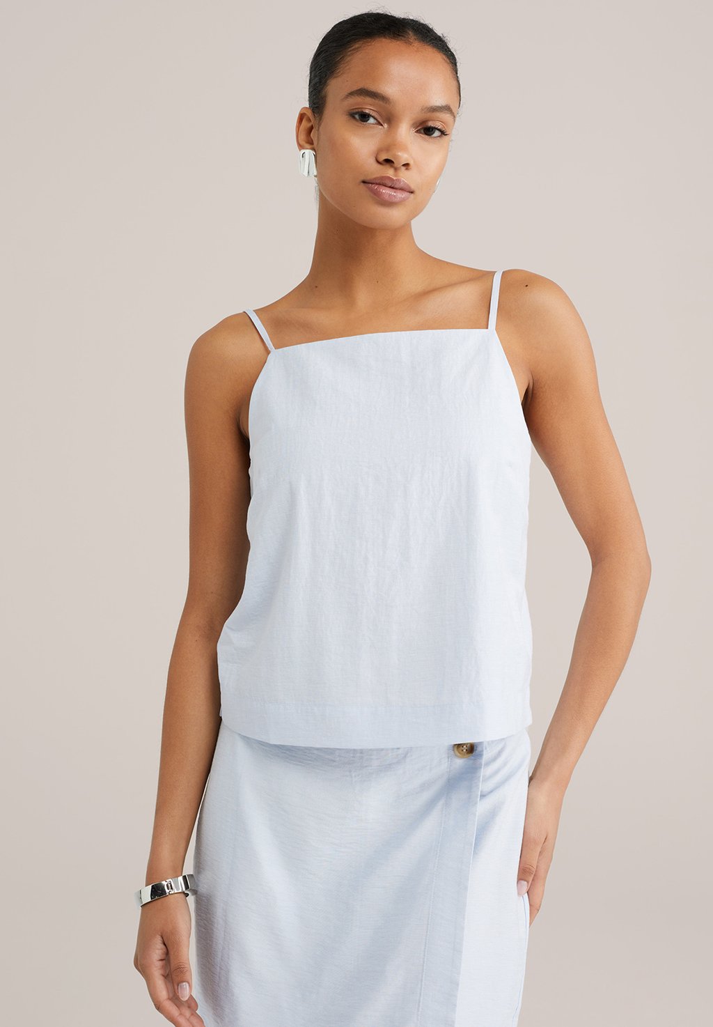 Топ WE Fashion, светло-голубой
Топ WE Fashion, светло-голубой