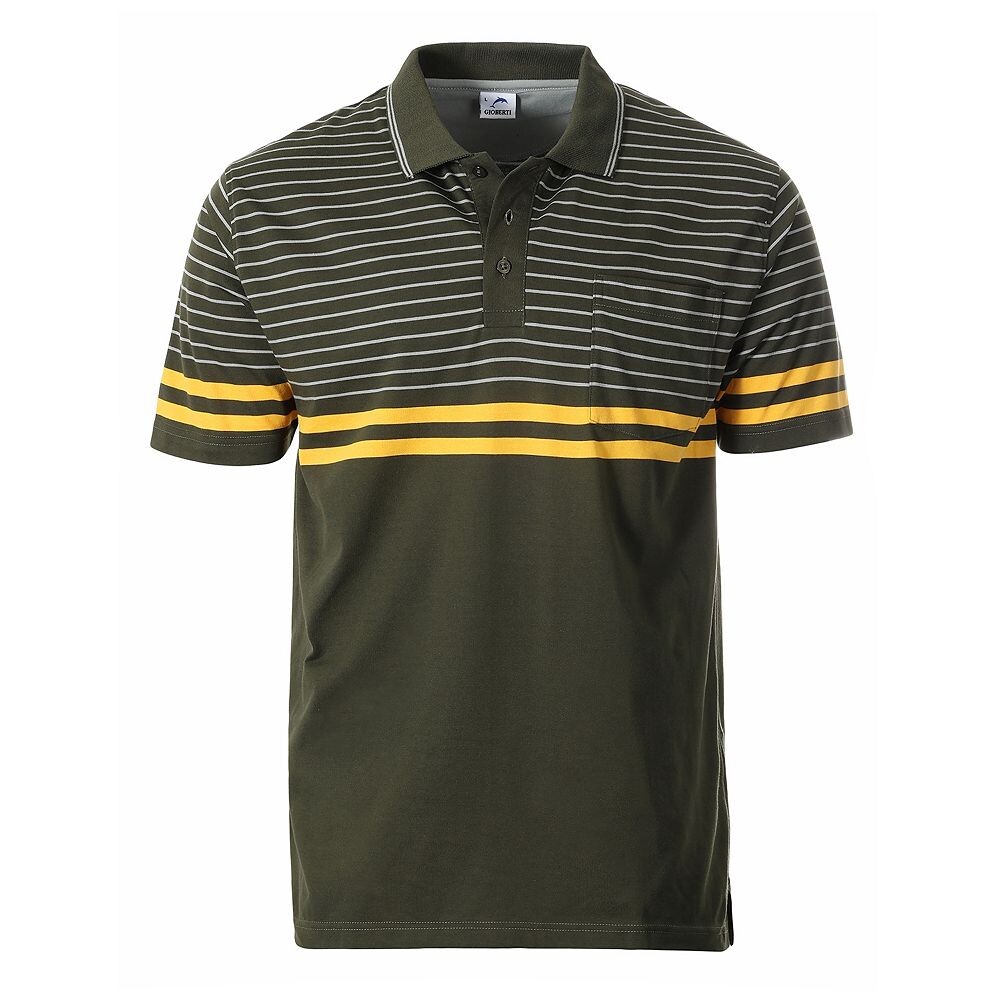 Мужская рубашка-поло с карманом и двойной контрастной полоской Gioberti - краска для пряжи, цвет Hunter
Мужская рубашка-поло с карманом и двойной контрастной полоской Gioberti - краска для пряжи, цвет Hunter