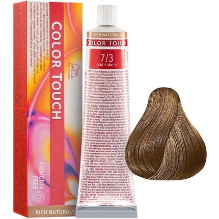 Color Touch Rich Naturals 7/3 Средне-русый золотой цвет волос 100 мл, Wella
Color Touch Rich Naturals 7/3 Средне-русый золотой цвет волос 100 мл, Wella