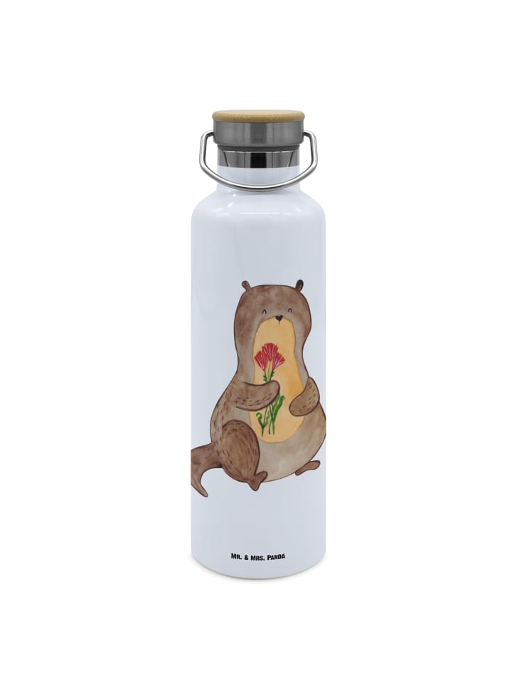 Mr. & Mrs. Panda Бутылка для напитков с изображением выдры и букета цветов, без надписи, белого цвета
Mr. & Mrs. Panda Бутылка для напитков с изображением выдры и букета цветов, без надписи, белого цвета