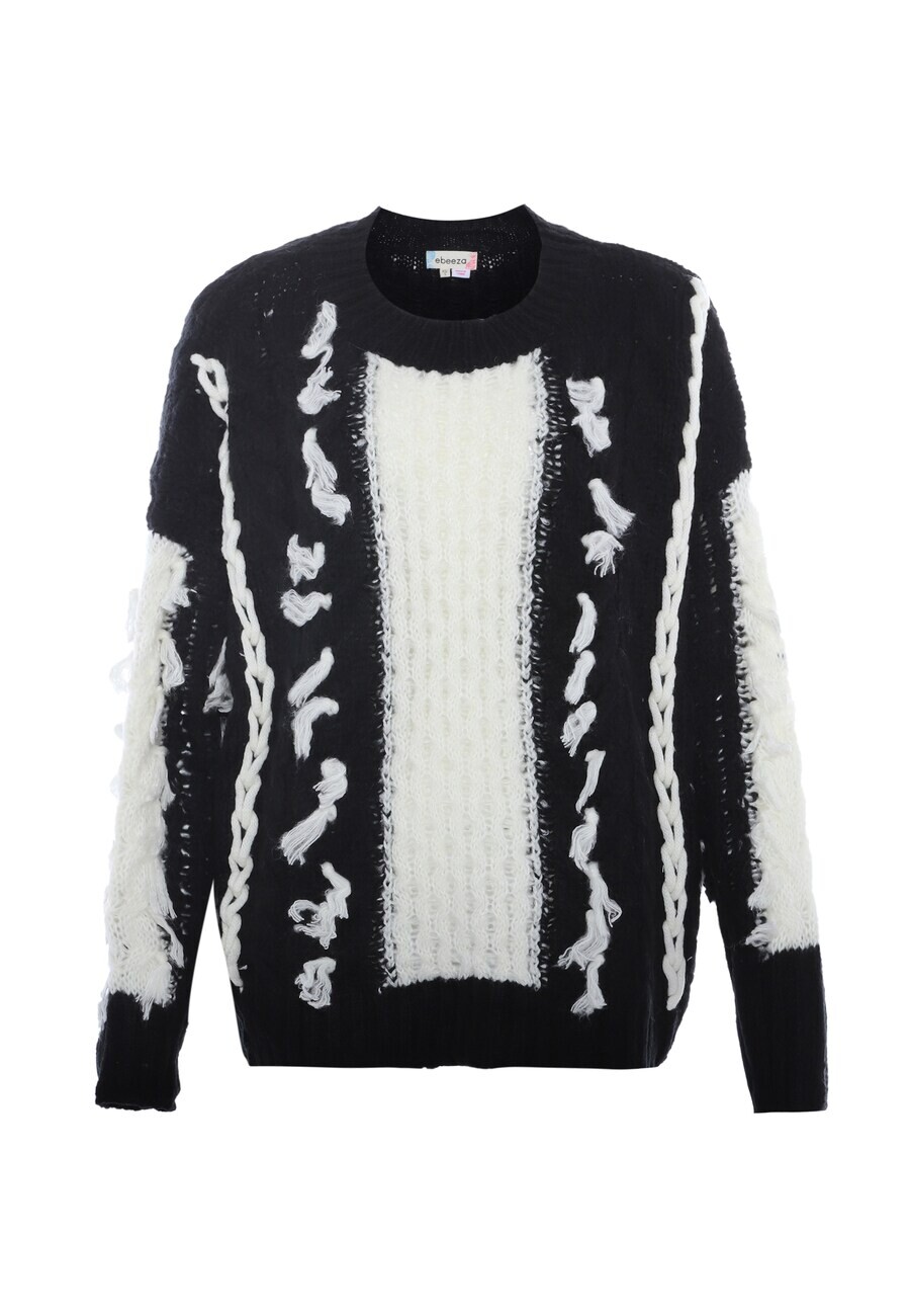 Тонкий вязаный свитер ebeeza Sweater, черный
Тонкий вязаный свитер ebeeza Sweater, черный