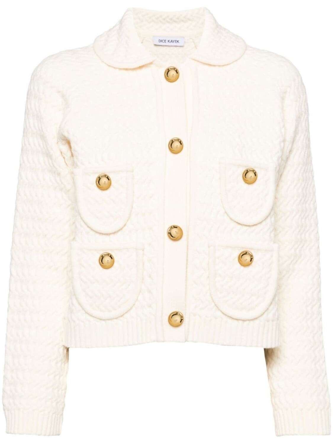 Dice Kayek кардиган крупной вязки, нейтральный цвет
Dice Kayek кардиган крупной вязки, нейтральный цвет