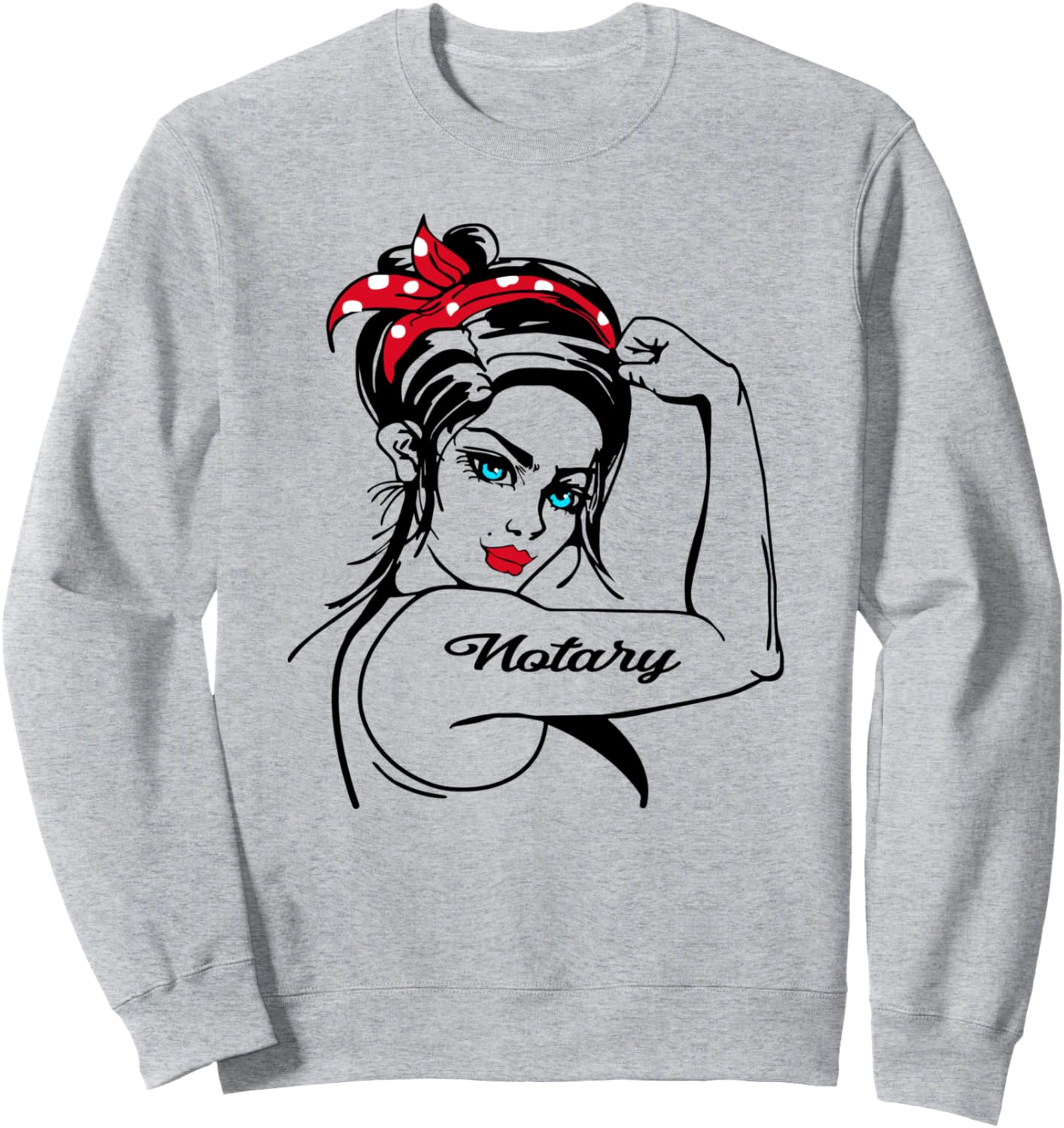 Толстовка с изображением пин-ап модели-нотариуса Рози-клепальщицы Funny Notary Cf0, серый
Толстовка с изображением пин-ап модели-нотариуса Рози-клепальщицы Funny Notary Cf0, серый