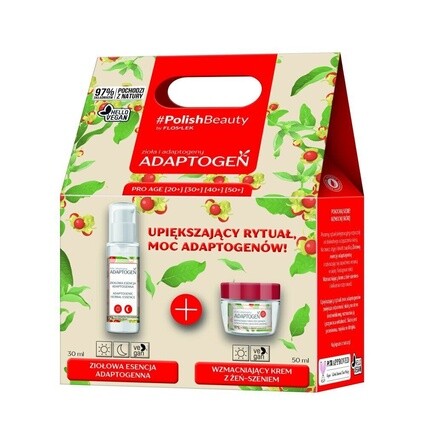 Подарочный набор Адаптоген с экстрактом трав 30 мл и дневным кремом 50 мл, Floslek
Подарочный набор Адаптоген с экстрактом трав 30 мл и дневным кремом 50 мл, Floslek