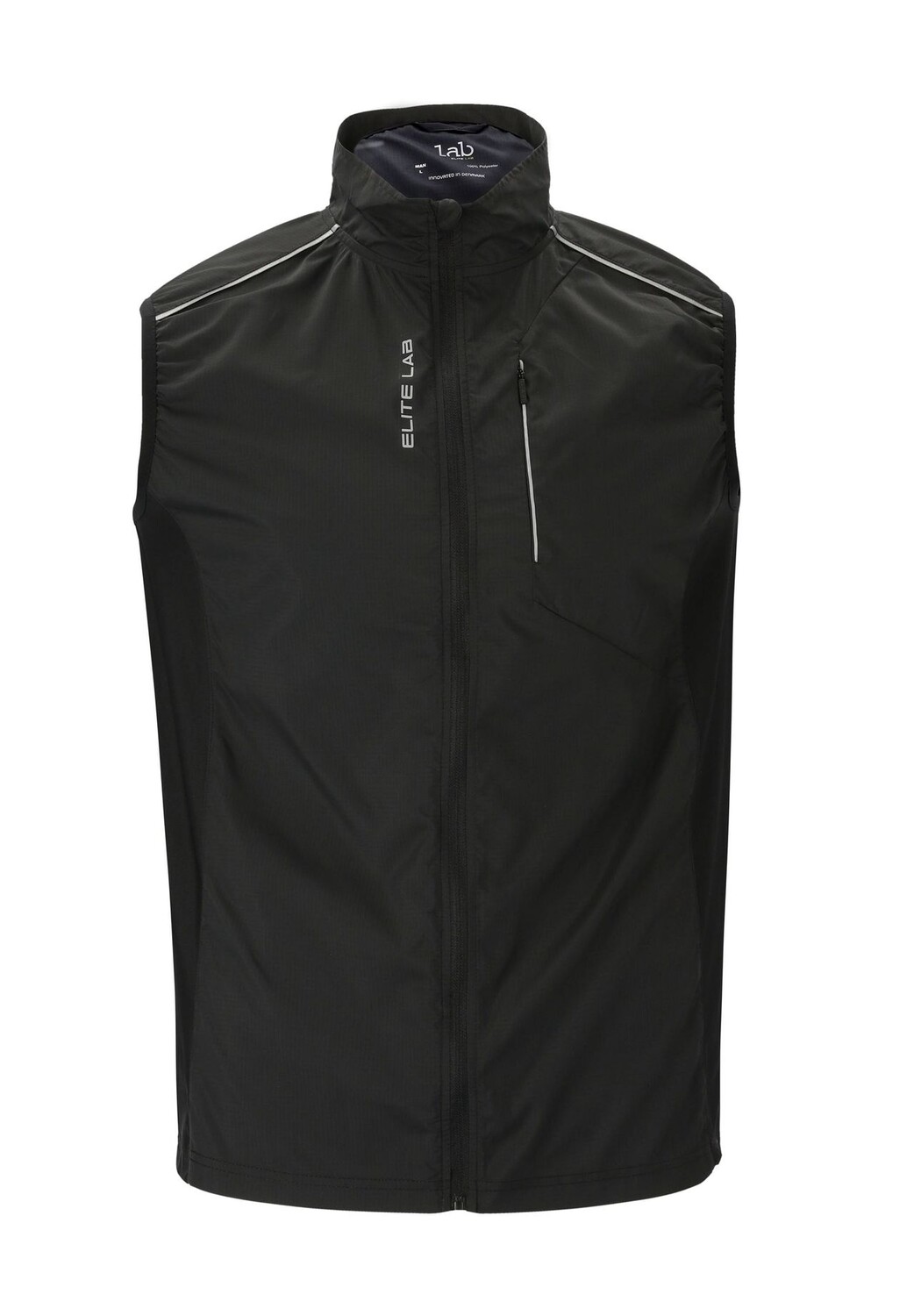 Жилет Shell X1 Elite с высококачественным беговым снаряжением (ветровая и водонепроницаемая) ELITE LAB, черный