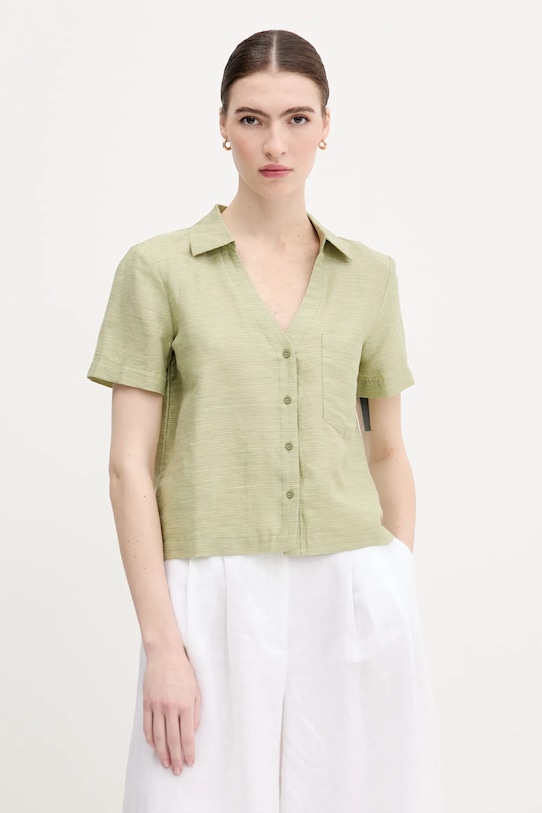 Рубашка с добавлением льна United Colors Of Benetton, зеленый
Рубашка с добавлением льна United Colors Of Benetton, зеленый