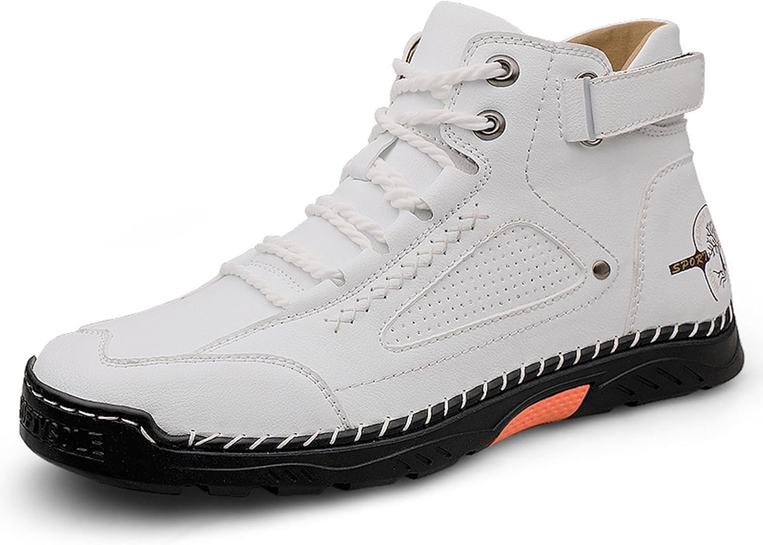 Мужские ручной работы ботинки Чукка с плоской подошвой, удобные, с круглым носком, мягкой подошвой, противоскользящие, на шнуровке, для работы, вождения, повседневной носки, прогулок и офиса Bedgmdeg, белый
Мужские ручной работы ботинки Чукка с плоской подошвой, удобные, с круглым носком, мягкой подошвой, противоскользящие, на шнуровке, для работы, вождения, повседневной носки, прогулок и офиса Bedgmdeg, белый