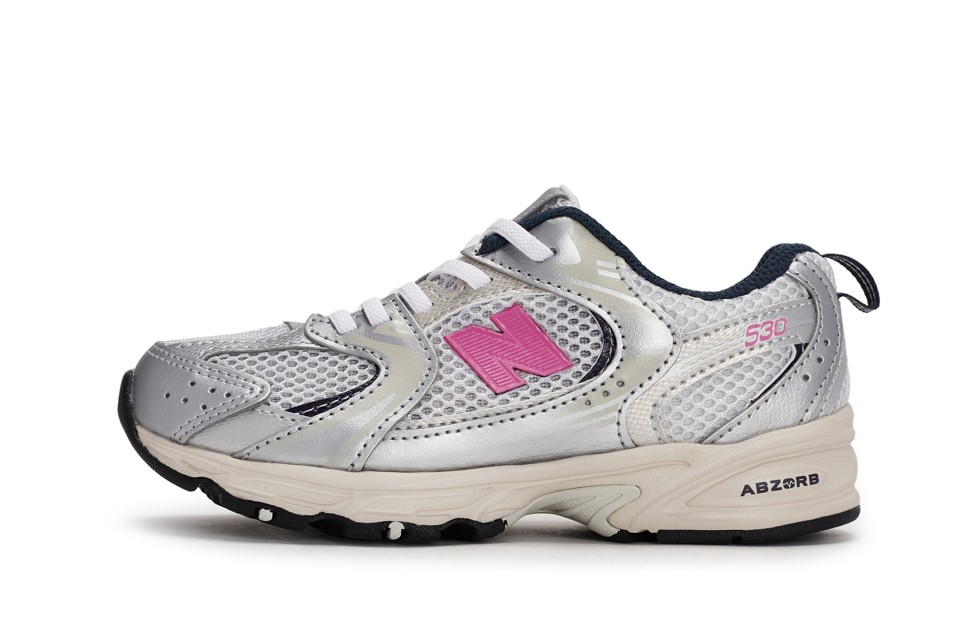 Кроссовки New Balance 530 для детей, серый/розовый/красный/серебряный
Кроссовки New Balance 530 для детей, серый/розовый/красный/серебряный