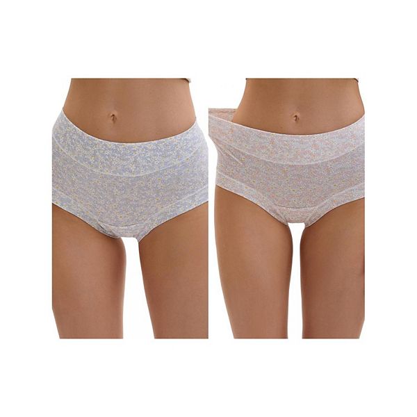 2 пачки женских трусов с цветочным принтом, завышенная талия, полное покрытие, контроль живота Inspire Chic, Blue Pink
2 пачки женских трусов с цветочным принтом, завышенная талия, полное покрытие, контроль живота Inspire Chic, Blue Pink