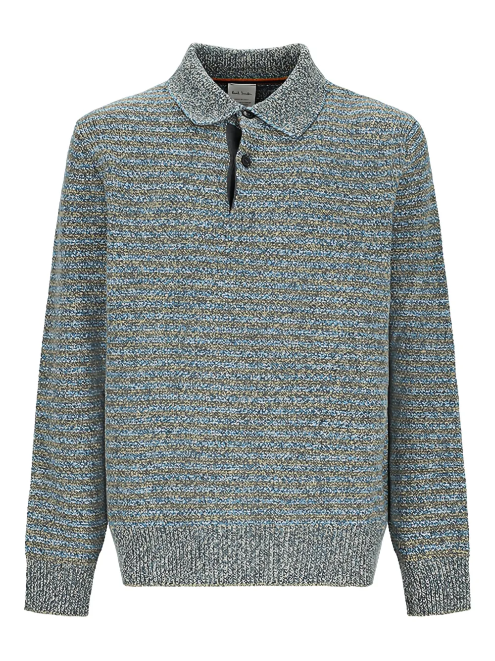 Полосатый свитер с воротником-поло Paul Smith, синий
Полосатый свитер с воротником-поло Paul Smith, синий