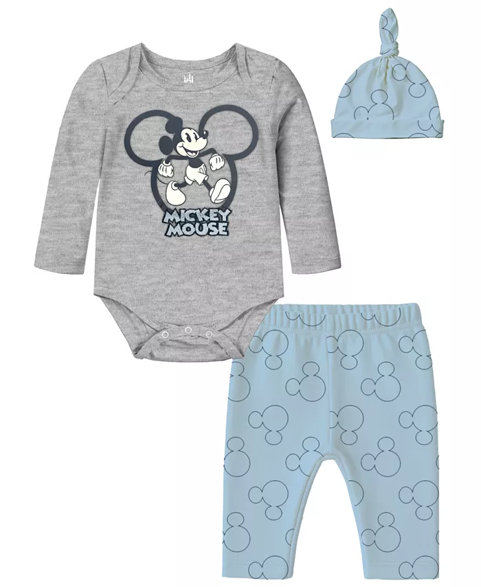 Комплект для мальчиков из 3 предметов: боди, штанишки и шапочка с Микки Маус Disney, мультиколор
Комплект для мальчиков из 3 предметов: боди, штанишки и шапочка с Микки Маус Disney, мультиколор