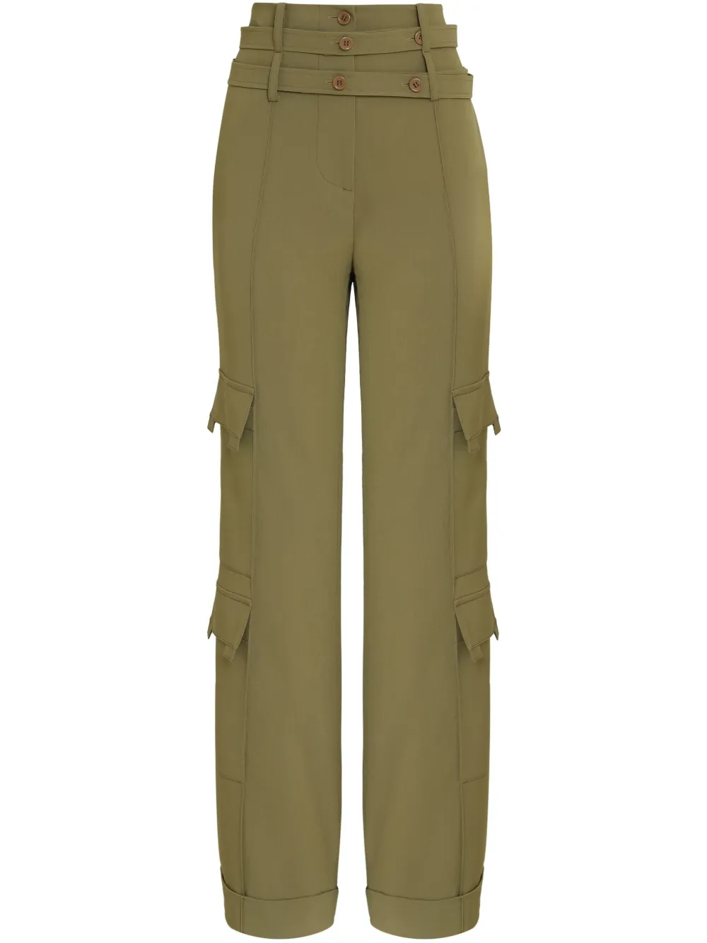 Многослойные брюки карго Gloria Coelho, зеленый
Многослойные брюки карго Gloria Coelho, зеленый