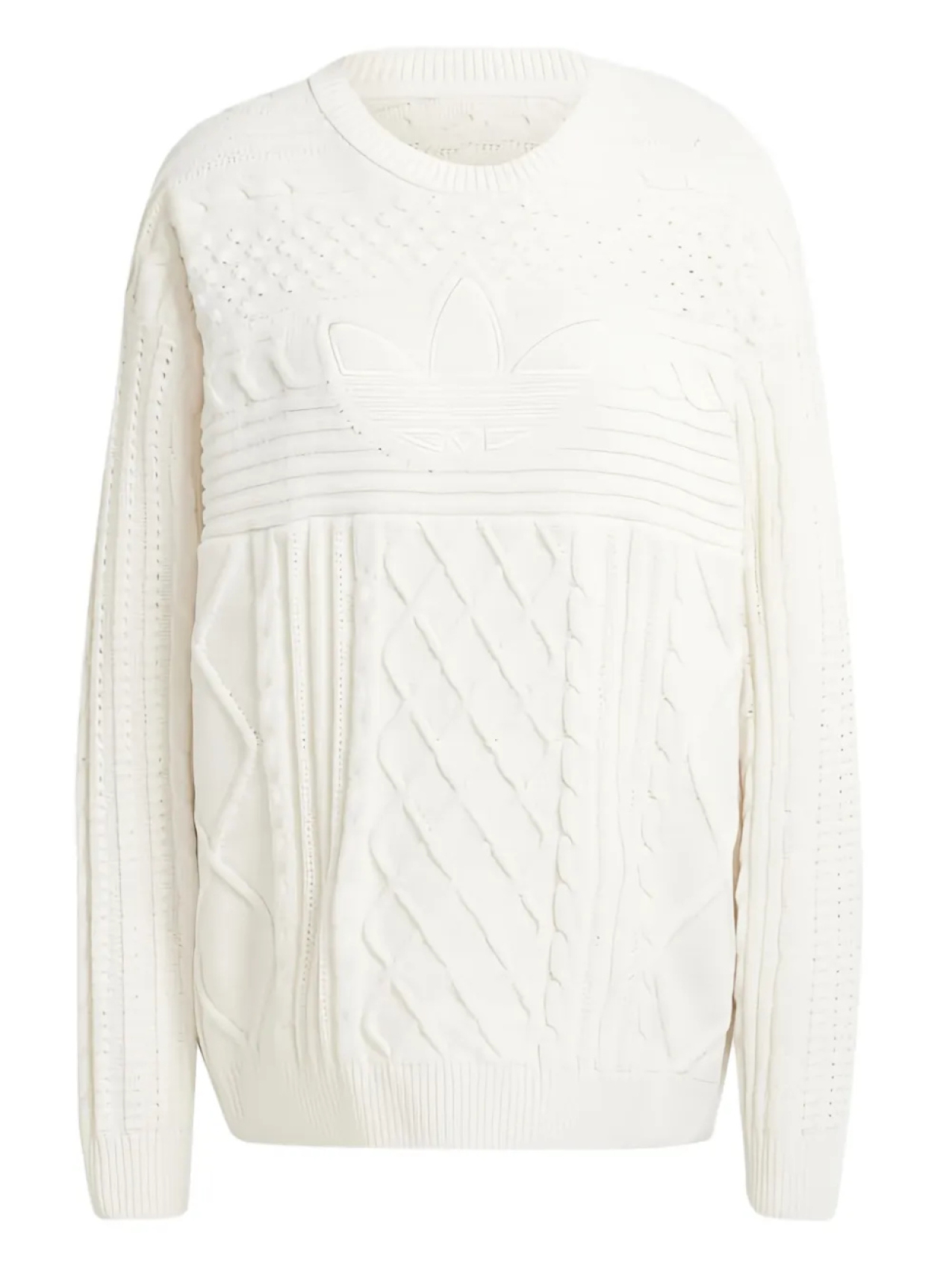 Adidas свитер фактурной вязки, белый
Adidas свитер фактурной вязки, белый