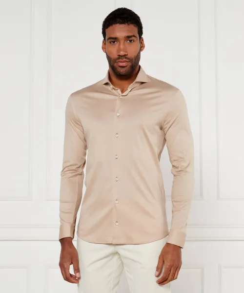 Рубашка Slim fit Van Laack, бежевый 
Рубашка Slim fit Van Laack, бежевый