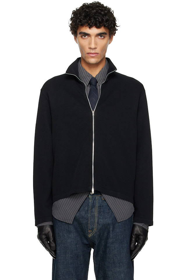 Our Legacy Черная укороченная спортивная куртка на молнии
Our Legacy Черная укороченная спортивная куртка на молнии