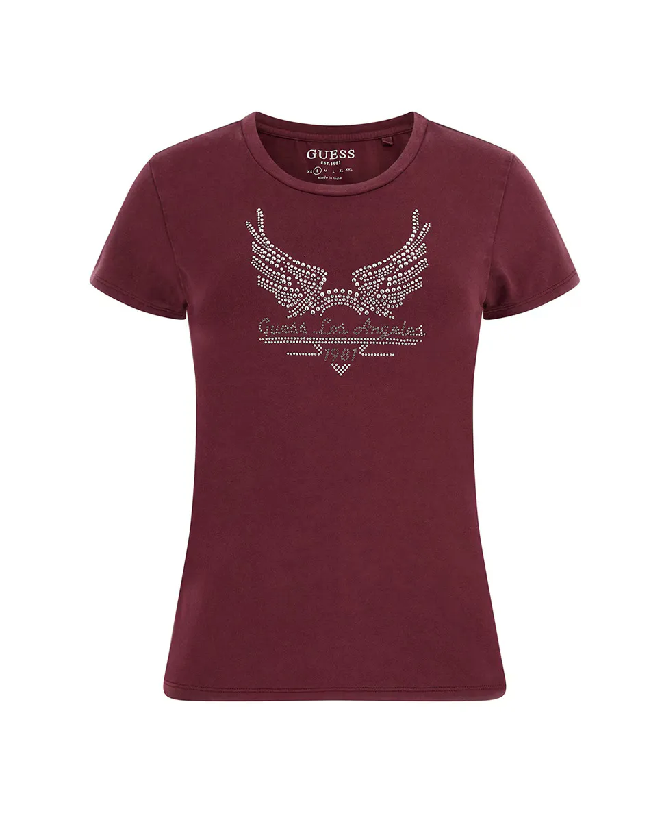 Футболка женская с коротким рукавом Guess, бордовый
Футболка женская с коротким рукавом Guess, бордовый