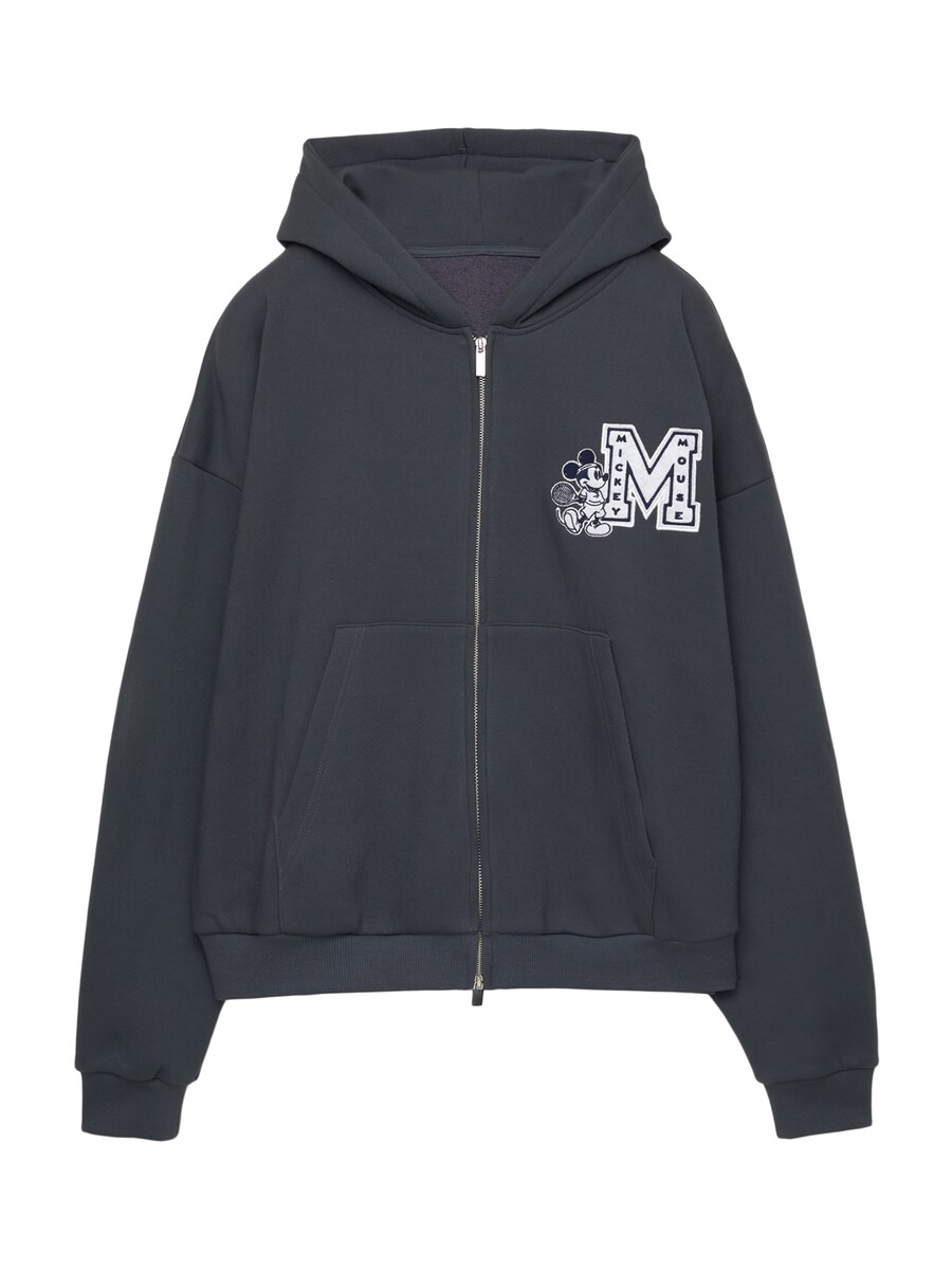 Толстовка с капюшоном на молнии Pull&Bear Mickey Mouse, антрацит
Толстовка с капюшоном на молнии Pull&Bear Mickey Mouse, антрацит