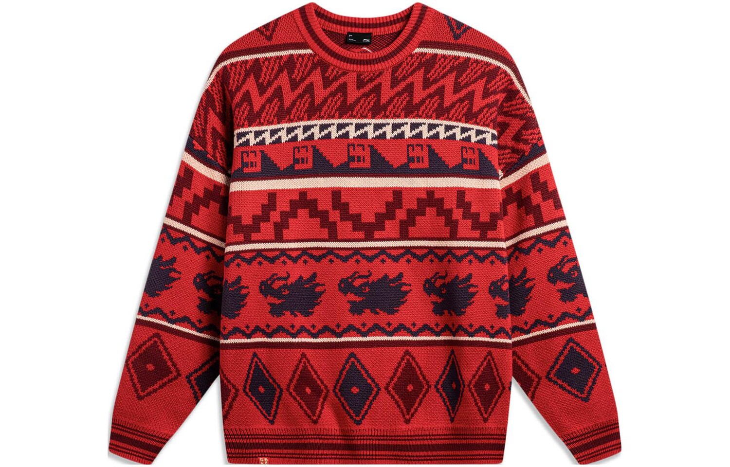 China Li Ning Мужской свитер на подкладке, Красный
China Li Ning Мужской свитер на подкладке, Красный