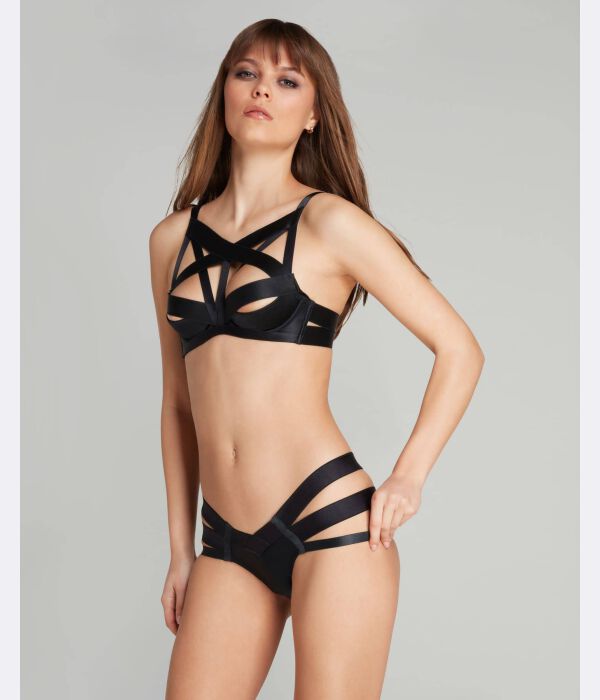 Шелковый бюстгальтер Уитни1 Agent Provocateur, черный
Шелковый бюстгальтер Уитни1 Agent Provocateur, черный