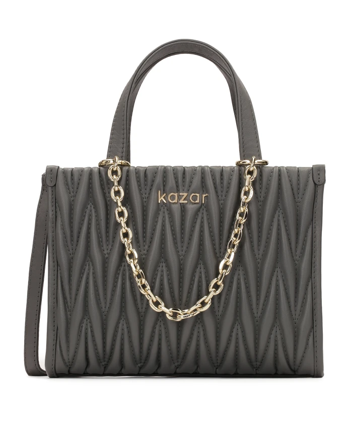 Сумочка со стеганой передней частью и цепочкой Kazar, серый
Сумочка со стеганой передней частью и цепочкой Kazar, серый