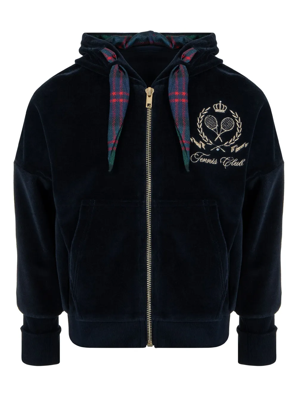 Бархатное худи на молнии Lapin House, синий
Бархатное худи на молнии Lapin House, синий