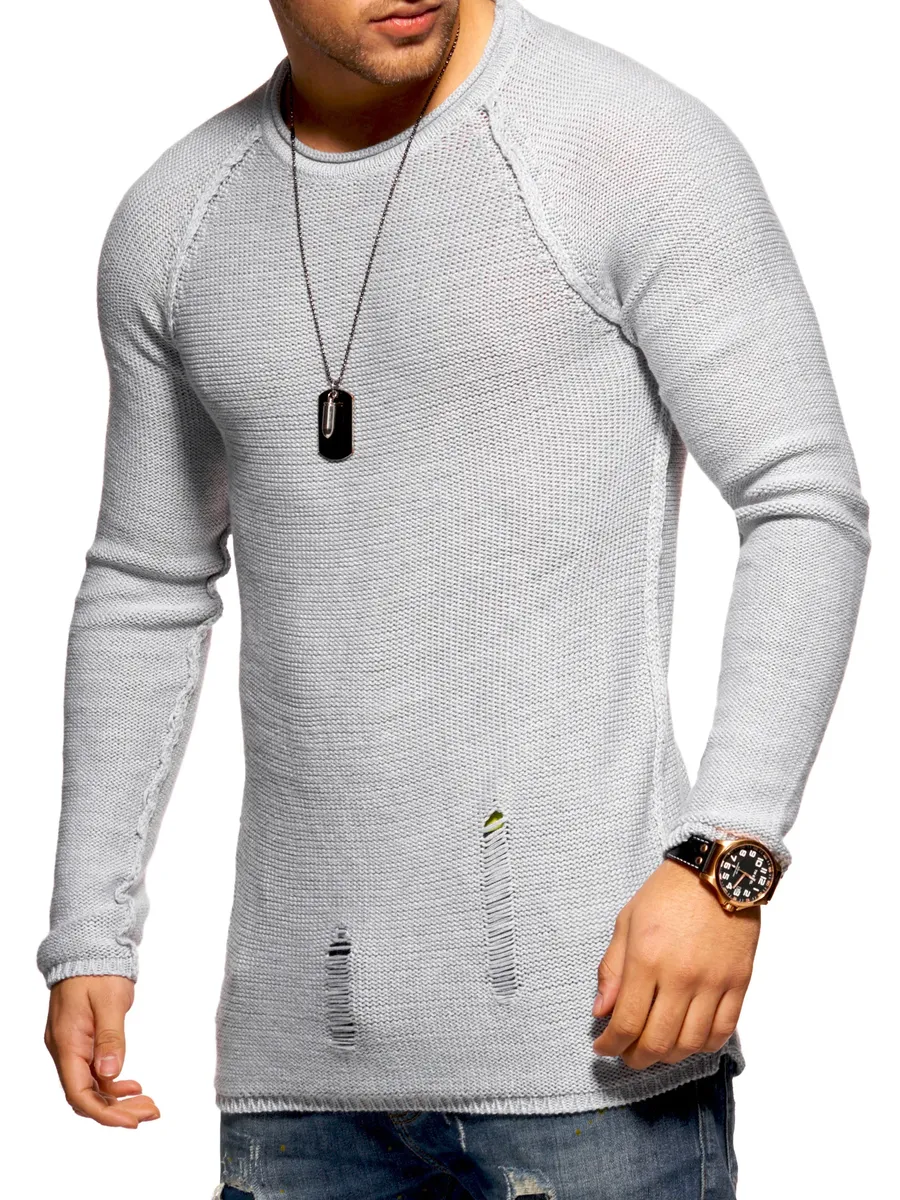 2-летний вязаный свитер премиум класса "JOSCHUA", с разрушенными элементами 2Y Premium, серый
2-летний вязаный свитер премиум класса "JOSCHUA", с разрушенными элементами 2Y Premium, серый