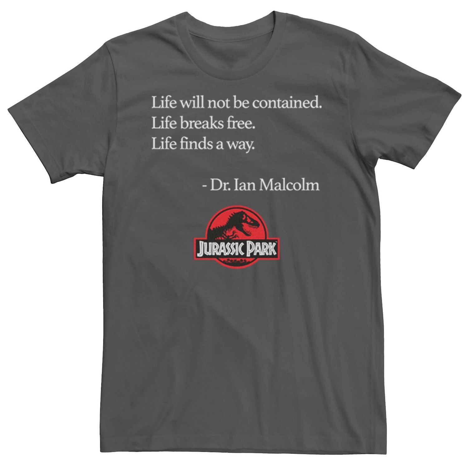 Мужская футболка Jurassic Park Life Finds A Way Quote Licensed Character
Мужская футболка Jurassic Park Life Finds A Way Quote Licensed Character