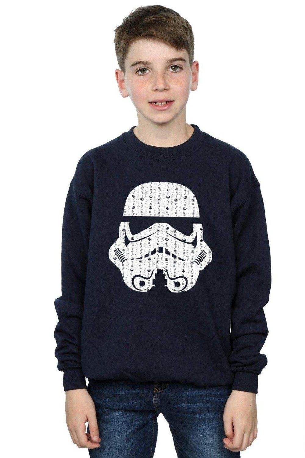 Толстовка в виде рождественского шлема штурмовика Star Wars, темно-синий
Толстовка в виде рождественского шлема штурмовика Star Wars, темно-синий