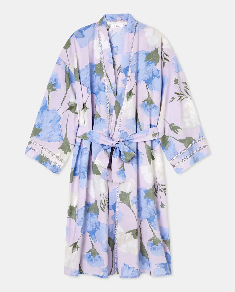 Женский халат с запахом Énfasis, синий
Женский халат с запахом Énfasis, синий
