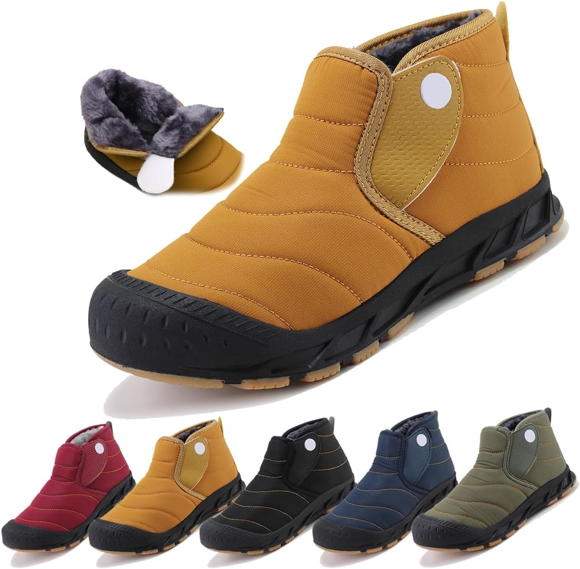 Зимние ботинки для женщин и мужчин с молнией, с теплым мехом, на выход, короткие снежные ботинки, противоскользящие, водонепроницаемые, удобные для улицы Generic, желтый
Зимние ботинки для женщин и мужчин с молнией, с теплым мехом, на выход, короткие снежные ботинки, противоскользящие, водонепроницаемые, удобные для улицы Generic, желтый