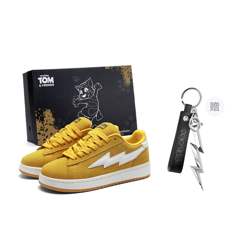 TALKING TOM Молния Возмездие Шторм противоскользящие и износостойкие легкие низкие скейтерские кеды унисекс электрическое свечение желтый
TALKING TOM Молния Возмездие Шторм противоскользящие и износостойкие легкие низкие скейтерские кеды унисекс электрическое свечение желтый