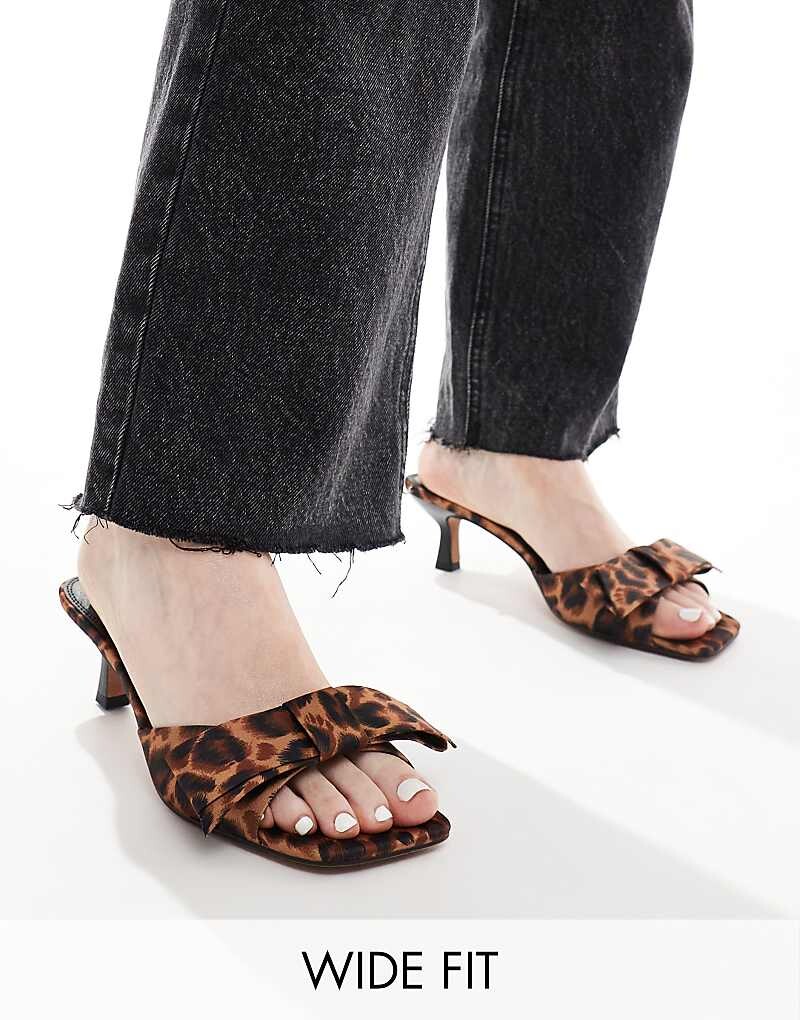 Мюли широкого кроя ASOS DESIGN – Hyphen – с леопардовым принтом, бантом и средним каблуком
Мюли широкого кроя ASOS DESIGN – Hyphen – с леопардовым принтом, бантом и средним каблуком