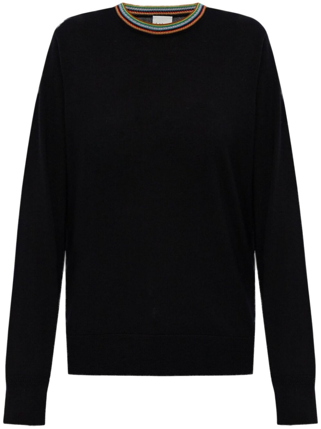 Paul Smith свитер с отделкой в полоску, черный
Paul Smith свитер с отделкой в полоску, черный