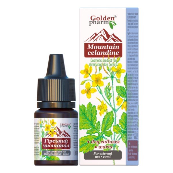 Golden Pharm Горный чистотел 20 мл Aram Natura
Golden Pharm Горный чистотел 20 мл Aram Natura