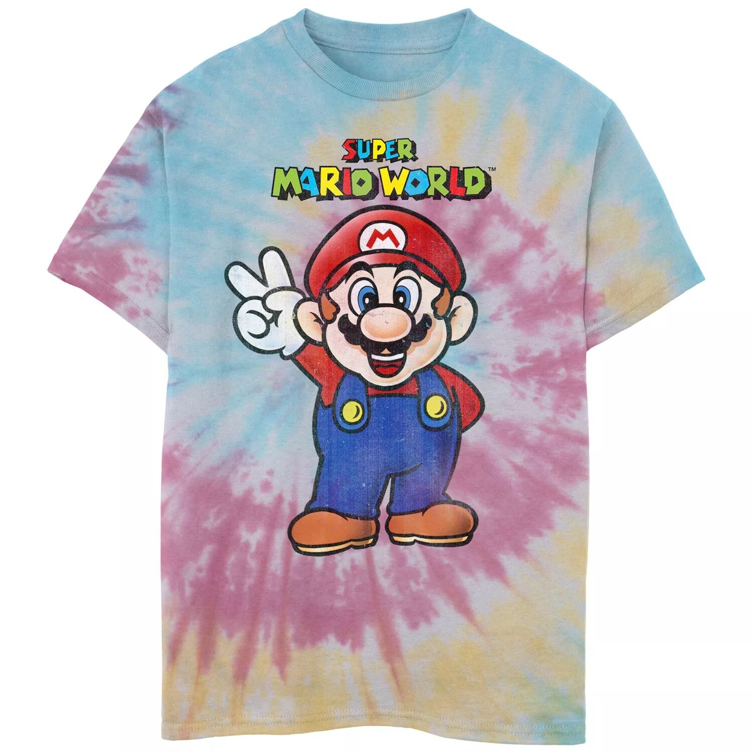 Футболка с рисунком Tie Dye для мальчиков Nintendo Super Mario World Mario Peace Tie Dye для мальчиков 8–20 лет Licensed Character
Футболка с рисунком Tie Dye для мальчиков Nintendo Super Mario World Mario Peace Tie Dye для мальчиков 8–20 лет Licensed Character