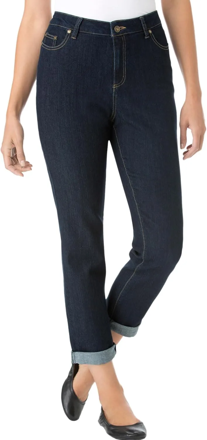 Woman Within Plus Size Tall Stretch Denim Five-Pocket Girlfriend Jeans
Woman Within Plus Size Tall Stretch Denim Five-Pocket Girlfriend Jeans