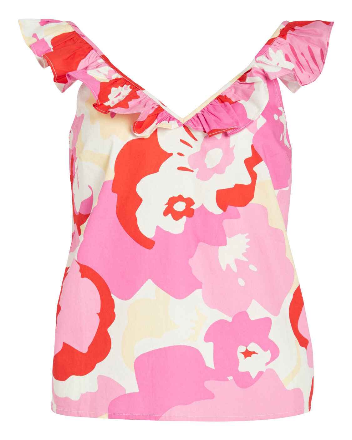 Топ женский VILA с оборками с цветочным принтом, розовый
Топ женский VILA с оборками с цветочным принтом, розовый