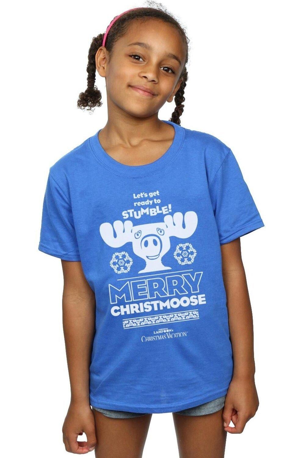 Хлопковая футболка Merry Christmoose National Lampoon's Christmas Vacation, синий
Хлопковая футболка Merry Christmoose National Lampoon's Christmas Vacation, синий