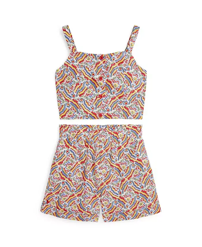 Комплект из топа и шорт с принтом Riviera для девочек постарше (2 предмета) Polo Ralph Lauren, желтый
Комплект из топа и шорт с принтом Riviera для девочек постарше (2 предмета) Polo Ralph Lauren, желтый