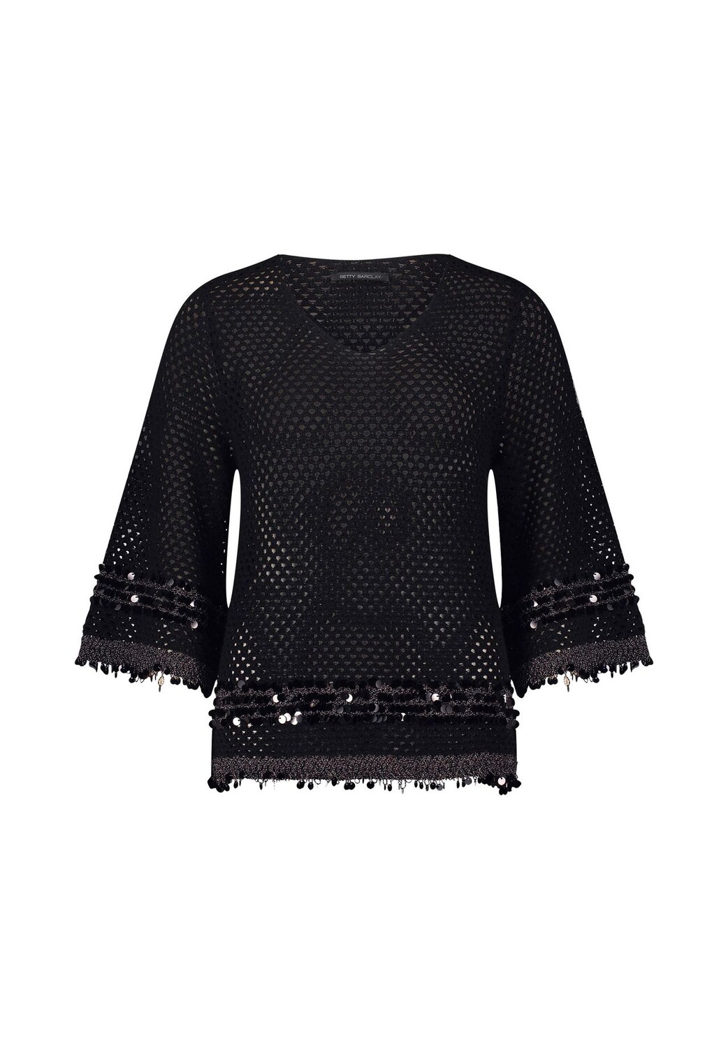Вязаный свитер с дырочным узором BETTY BARCLAY, черный
Вязаный свитер с дырочным узором BETTY BARCLAY, черный
