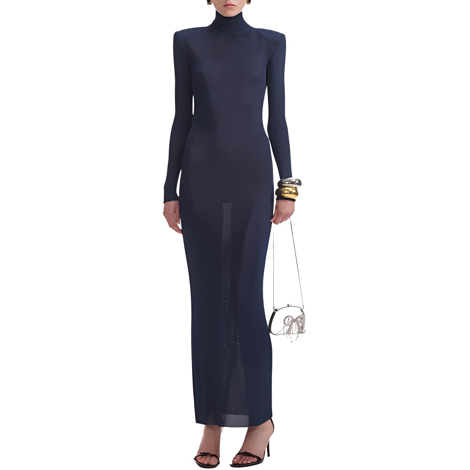 Self-portrait Женское платье с длинным рукавом Navy Blue Self Portrait
Self-portrait Женское платье с длинным рукавом Navy Blue Self Portrait